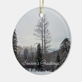 季節の挨拶 セラミックオーナメント (左)