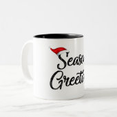 季節の挨拶 ツートーンマグカップ (正面左)