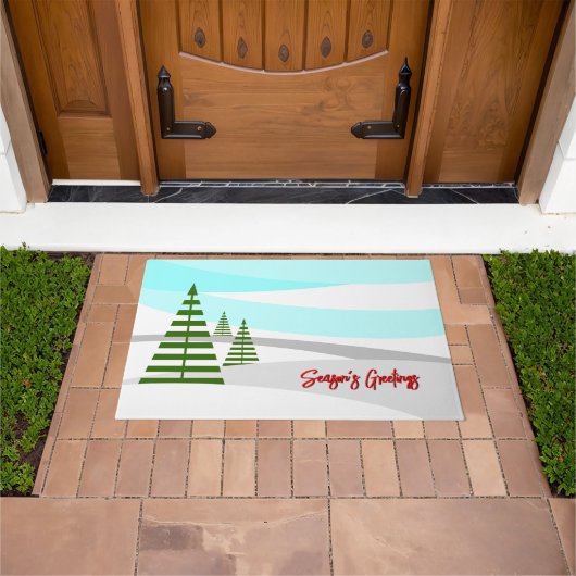 季節の挨拶 ドアマット (室外)