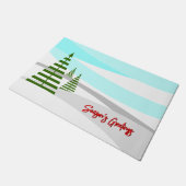 季節の挨拶 ドアマット (アングル)