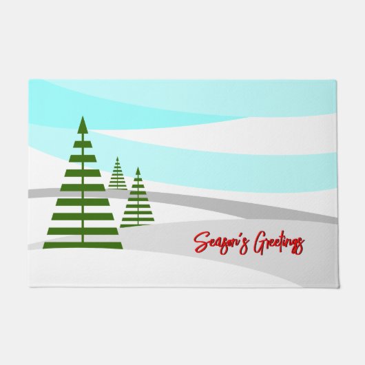 季節の挨拶 ドアマット (正面)