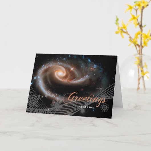 季節の挨拶 – ハッブル宇宙望遠鏡 カード (黄色い花)