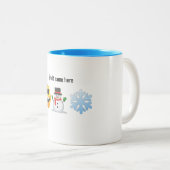 季節の挨拶|パーソナライズなEmojiのコーヒー・マグ ツートーンマグカップ (正面右)