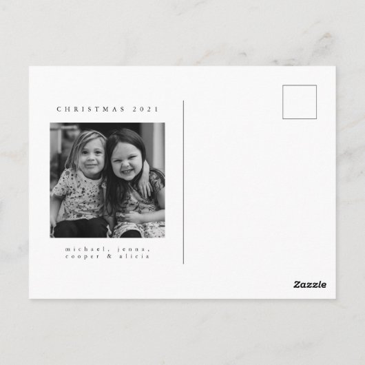 季節の挨拶 |フォトポストカードの追加 ポストカード (裏面)