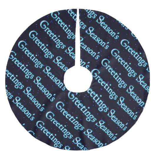 季節の挨拶 ブラッシュドポリエステルツリースカート (正面)