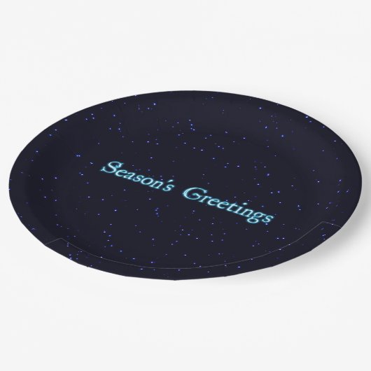 季節の挨拶 ペーパープレート (アングル)