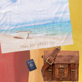 季節の挨拶 ホリデー フリースブランケット