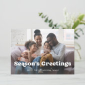 季節の挨拶 |ボホシンプルフォトオーバーレイ シーズンカード (スタンド正面)