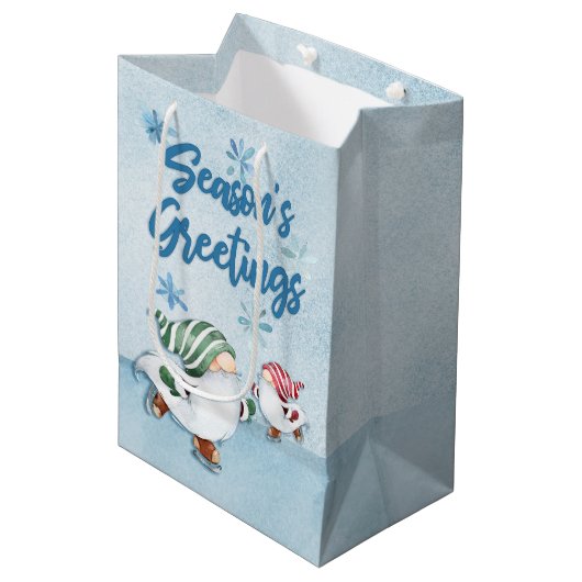 季節の挨拶 ミディアムペーパーバッグ (正面アングル)