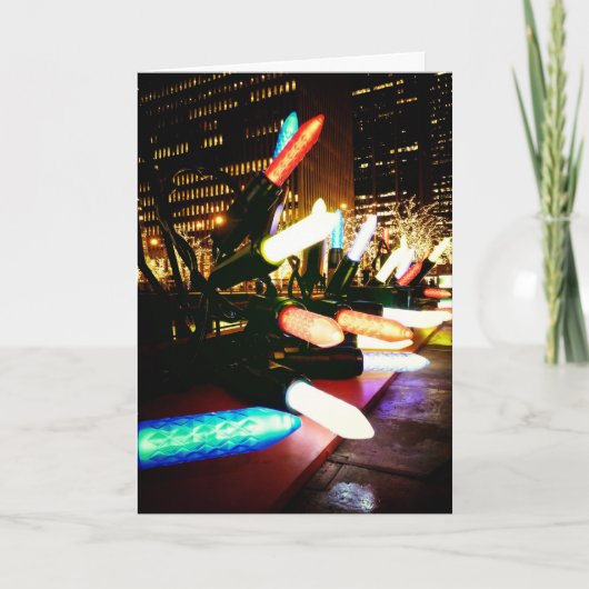 季節の挨拶-休日の軽い装飾 シーズンカード (正面)