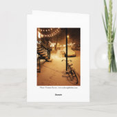 季節の挨拶-休日-降雪ニューヨーク シーズンカード (裏面)