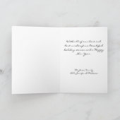 季節の挨拶-休日-降雪ニューヨーク シーズンカード (内部)