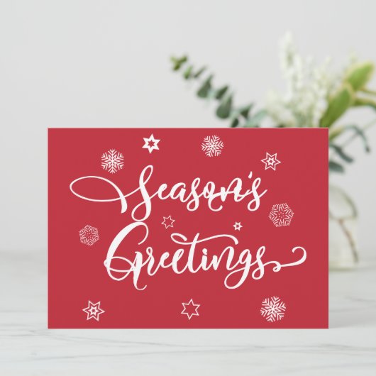 季節の挨拶 |写真の追加 招待状 (スタンド正面)