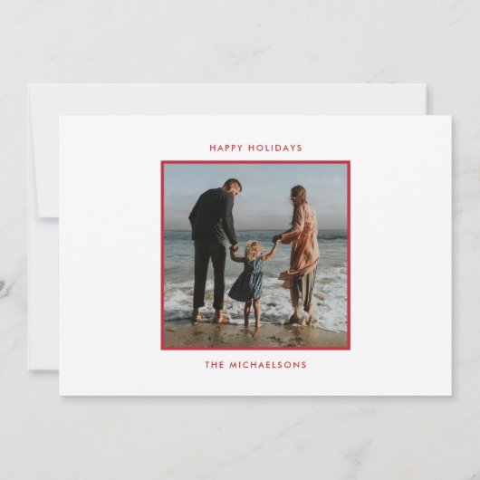 季節の挨拶 |写真の追加 招待状 (裏面)