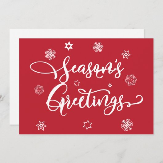 季節の挨拶 |写真の追加 招待状 (正面/裏面)