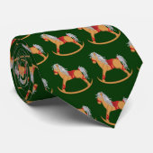 季節の挨拶: 揺り木馬のタイ ネクタイ (ロール)