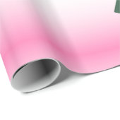 季節の挨拶 活き活きとした緑の枠 ホリー/ツリー ラッピングペーパー (ロールコーナー)