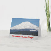 季節の挨拶 雪の山景色 シーズンカード (正面)