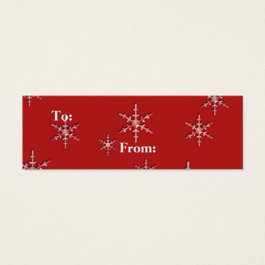 季節の挨拶 雪の結晶 (正面)