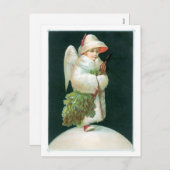 季節の挨拶 – Christmas Angel シーズンポストカード (正面/裏面)