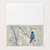 季節の挨拶 – Indigo Bird (外部フラット)