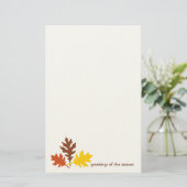 季節の文房具の紅葉の挨拶 便箋 (スタンド正面)