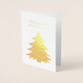 季節の最高の幸せを願っています 箔カード (正面)