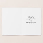 季節の最高の幸せを願っています 箔カード (内部)