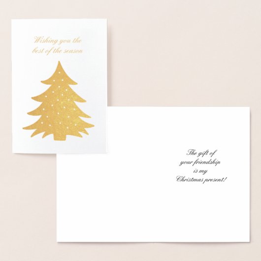 季節の最高の幸せを願っています 箔カード (ディスプレー)