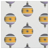 季節の木のグローブクリスマスデコール ファブリック (クローズアップ)