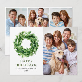 季節の松の枝のリース クリスマス 松 4枚組 フォト