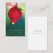 季節の果物摘みピッキング連絡カード 予約カード (正面/裏面)