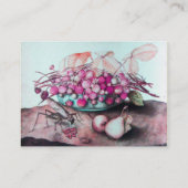 季節の果物/いちご，梨 名刺 (裏面)