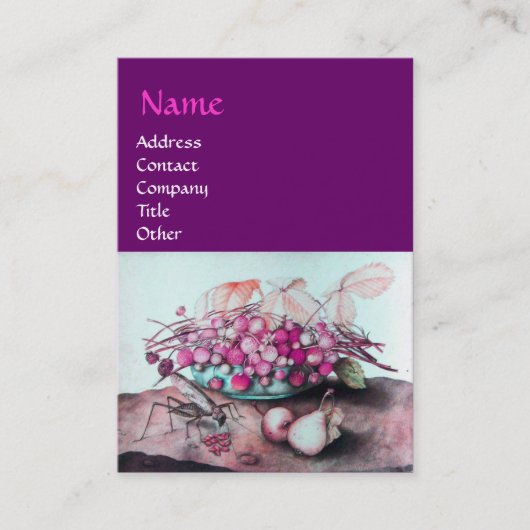 季節の果物/いちご，梨 名刺 (正面)