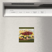 季節の果物/さくらんぼとカーネーション マグネット (インサイチュ (食洗機))