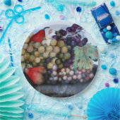 季節の果物、ぶどう、梨 ペーパープレート (パーティー)