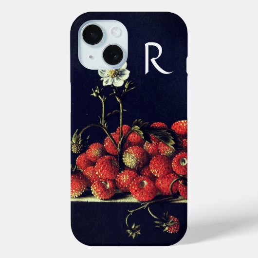 季節の果物、イチゴ、イチゴの花 Case-Mate iPhoneケース (裏面)