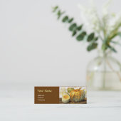 季節の果物/カボチャのモノグラム スキニー名刺 (スタンド正面)