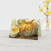 季節の果物 カード (黄色い花)