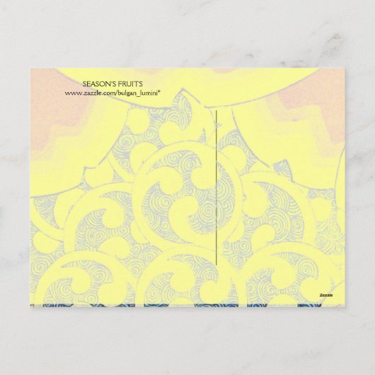 季節の果物 シーズンポストカード (裏面)