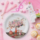 季節の果物 / ジャスミン、プルーン、梨 ペーパープレート (パーティー)