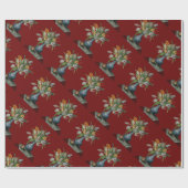 季節の果物 / チューリップ , 赤 ラッピングペーパー (フラット)