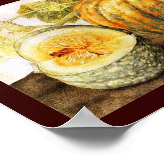 季節の果物 ポスター (角)