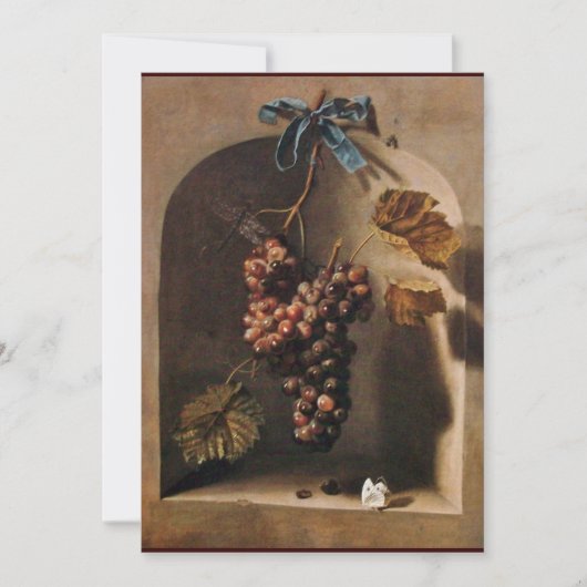 季節の果物 - 繁栄 , 黄緑茶色 招待状 (正面)