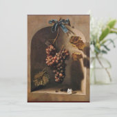 季節の果物 - 繁栄 , 黄緑茶色 招待状 (スタンド正面)