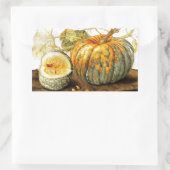 季節の果物 長方形シール (バッグ)