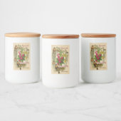 季節の果物/鳥とラズベリーが保存 フードラベル (ボトル)