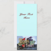 季節の果物 1 - ブドウとナシ 招待状 (裏面)