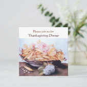 季節の果物 6 - 豆とバラ 感謝祭 招待状 (スタンド正面)