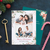 季節の植物の冬のフローラクリスマス2写真 シーズンカード